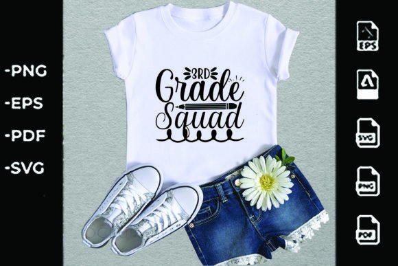 Back to School SVG Design, 3rd Grade Squad: A Creative Solution for Educators and Entrepreneurs