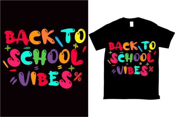 Back to School Vibes Typography Vector