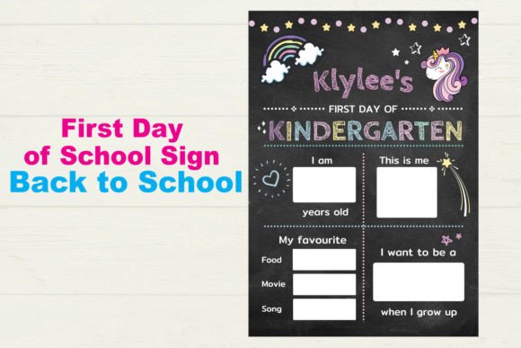 First Day of School Sign Back to School