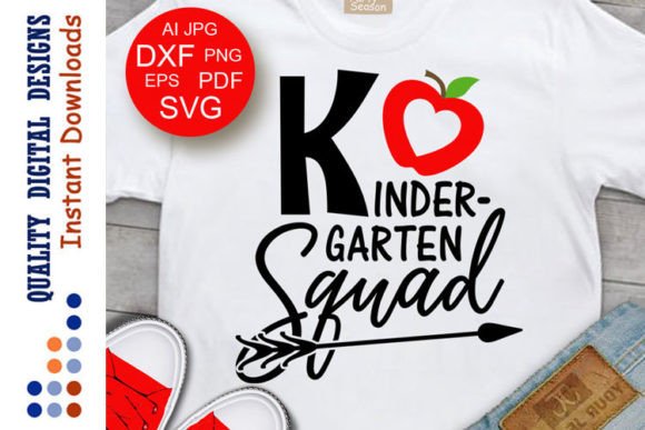Kindergarten Squad Back to School Arrow