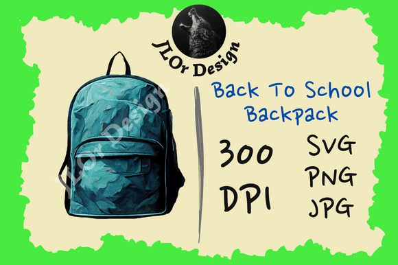 Light Blue Backpack – Back to School